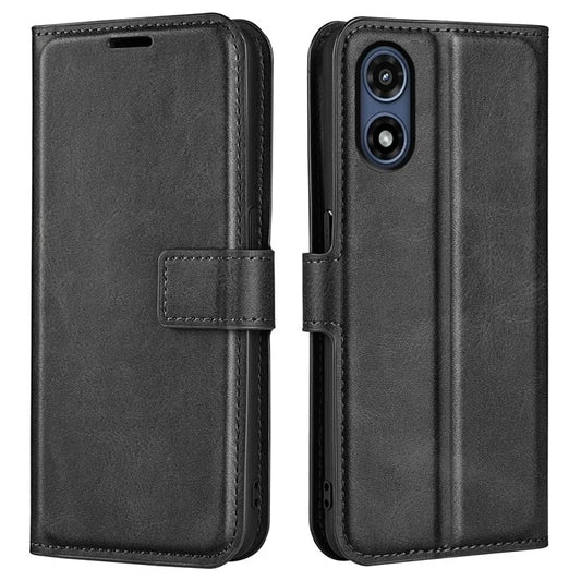 For Motorola Moto G Play (2024) 4G Case Card Slots Calf Texture Leather Wallet Phone Cover