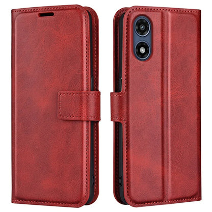For Motorola Moto G Play (2024) 4G Case Card Slots Calf Texture Leather Wallet Phone Cover