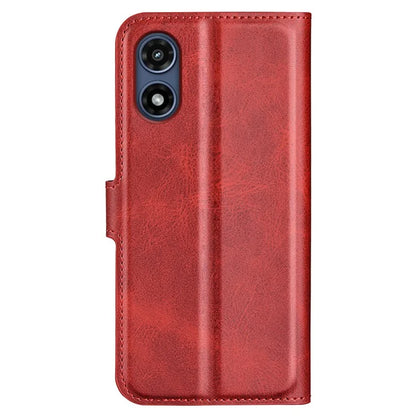 For Motorola Moto G Play (2024) 4G Case Card Slots Calf Texture Leather Wallet Phone Cover