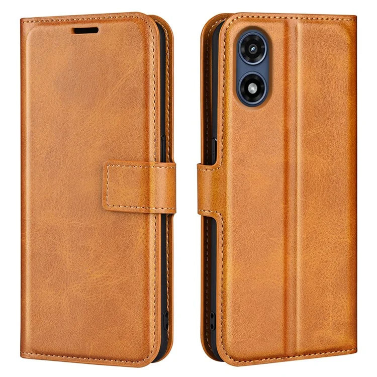 For Motorola Moto G Play (2024) 4G Case Card Slots Calf Texture Leather Wallet Phone Cover