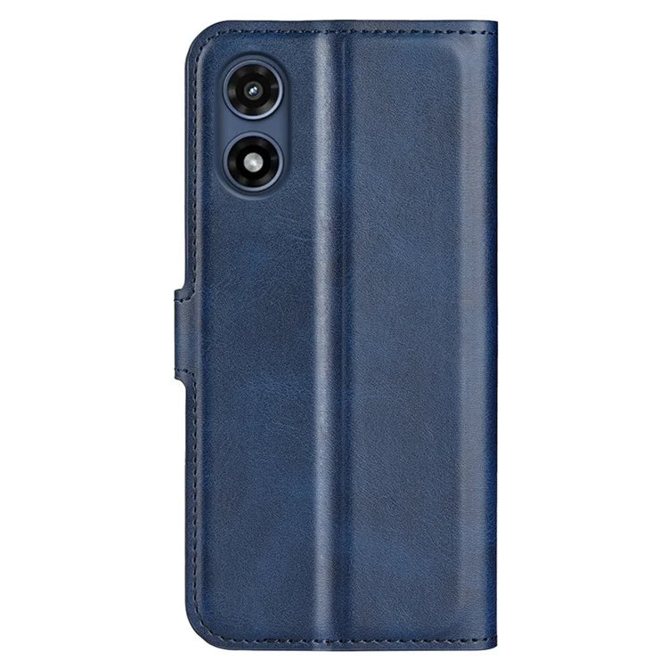 For Motorola Moto G Play (2024) 4G Case Card Slots Calf Texture Leather Wallet Phone Cover