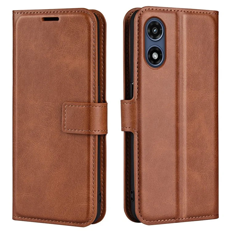 For Motorola Moto G Play (2024) 4G Case Card Slots Calf Texture Leather Wallet Phone Cover