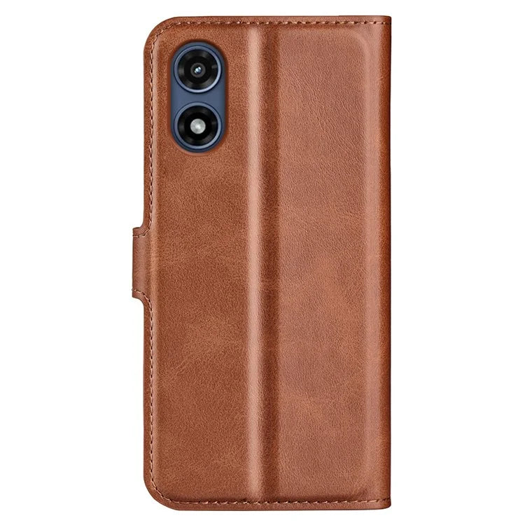 For Motorola Moto G Play (2024) 4G Case Card Slots Calf Texture Leather Wallet Phone Cover