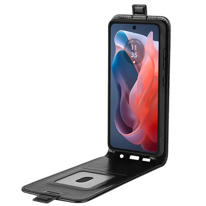 For Motorola Moto G Play (2024) 4G Case Card Slot Leather Phone Cover Vertical Flip Closing