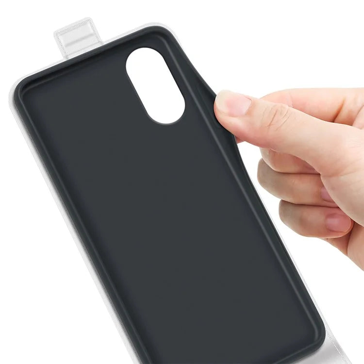 For Motorola Moto G Play (2024) 4G Case Card Slot Leather Phone Cover Vertical Flip Closing