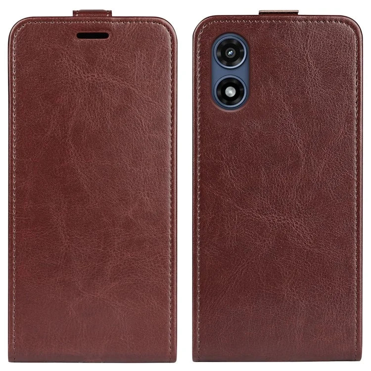 For Motorola Moto G Play (2024) 4G Case Card Slot Leather Phone Cover Vertical Flip Closing
