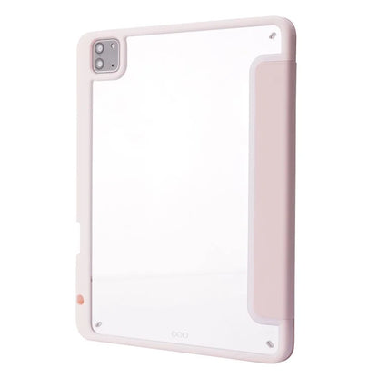 For iPad Air 13 (2024) Case PU Leather+TPU+Acrylic Smart Tablet Cover with Origami Stand
