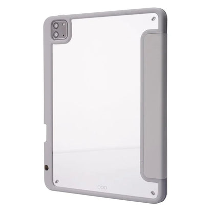 For iPad Air 13 (2024) Case PU Leather+TPU+Acrylic Smart Tablet Cover with Origami Stand