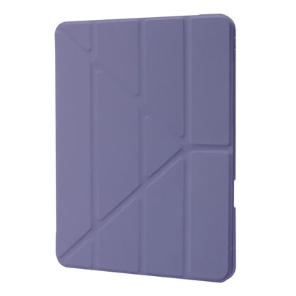For iPad Air 13 (2024) Case PU Leather+TPU+Acrylic Smart Tablet Cover with Origami Stand