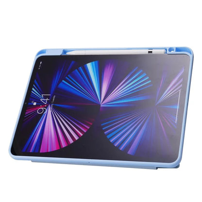 For iPad Air 13 (2024) Case PU Leather+TPU+Acrylic Smart Tablet Cover with Origami Stand