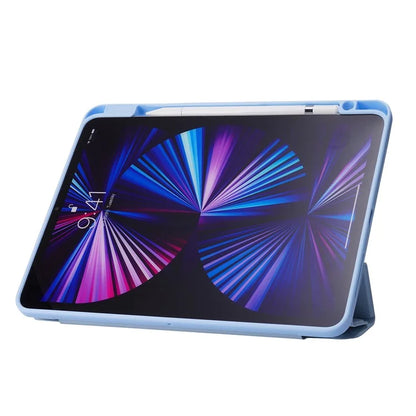 For iPad Air 13 (2024) Case PU Leather+TPU+Acrylic Smart Tablet Cover with Origami Stand