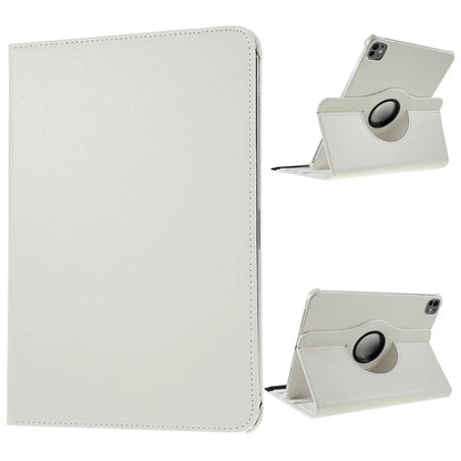 For iPad Pro 11 (2024) Case Rotating Stand PU Leather Protective Cover