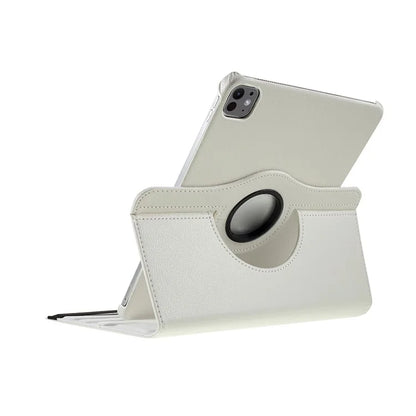 For iPad Pro 11 (2024) Case Rotating Stand PU Leather Protective Cover
