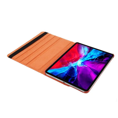 For iPad Pro 11 (2024) Case Rotating Stand PU Leather Protective Cover