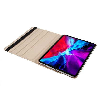For iPad Pro 11 (2024) Case Rotating Stand PU Leather Protective Cover