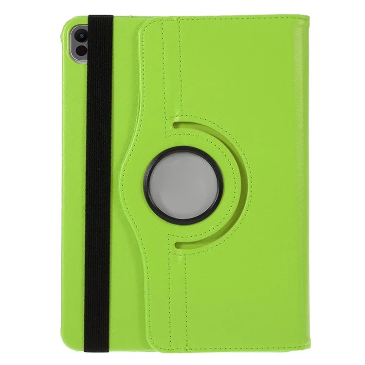 For iPad Pro 11 (2024) Case Rotating Stand PU Leather Protective Cover