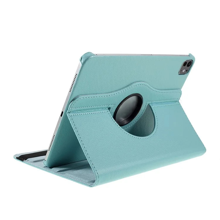 For iPad Pro 11 (2024) Case Rotating Stand PU Leather Protective Cover