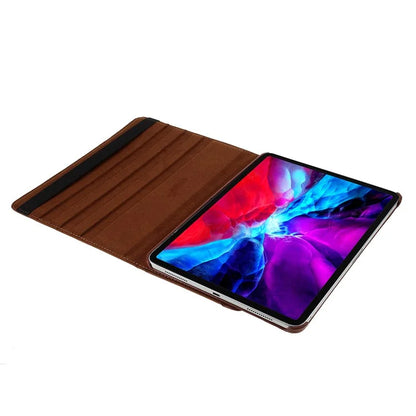 For iPad Pro 11 (2024) Case Rotating Stand PU Leather Protective Cover