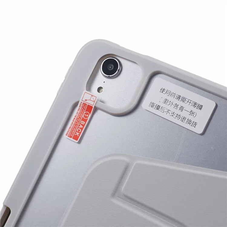 For iPad Air 13 (2024) Case Magnetic Detachable PU Leather Stand Tablet Cover with Pen Slot