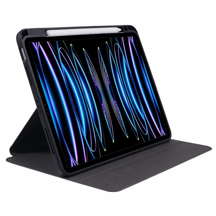 For iPad Air 13 (2024) Case Magnetic Detachable PU Leather Stand Tablet Cover with Pen Slot