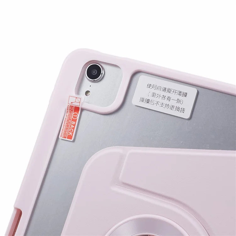 For iPad Air 13 (2024) Case Magnetic Detachable PU Leather Stand Tablet Cover with Pen Slot