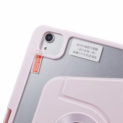 For iPad Air 13 (2024) Case Magnetic Detachable PU Leather Stand Tablet Cover with Pen Slot