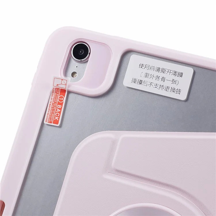 For iPad Air 13 (2024) Case Magnetic Detachable PU Leather Stand Tablet Cover with Pen Slot