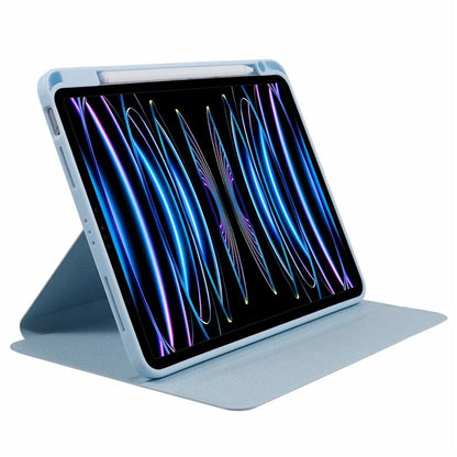 For iPad Air 13 (2024) Case Magnetic Detachable PU Leather Stand Tablet Cover with Pen Slot