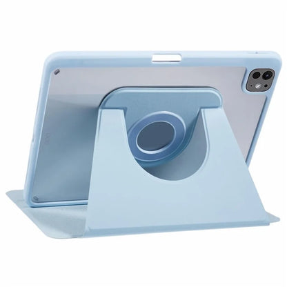 For iPad Pro 11 (2024) Case Magnetic Detachable PU Leather Stand Tablet Cover with Pen Slot