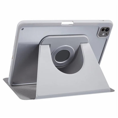 For iPad Pro 11 (2024) Case Magnetic Detachable PU Leather Stand Tablet Cover with Pen Slot