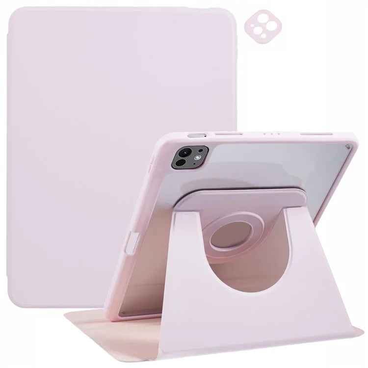 For iPad Pro 11 (2024) Case Magnetic Detachable PU Leather Stand Tablet Cover with Pen Slot