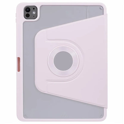 For iPad Pro 11 (2024) Case Magnetic Detachable PU Leather Stand Tablet Cover with Pen Slot
