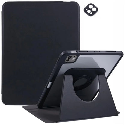 For iPad Pro 11 (2024) Case Magnetic Detachable PU Leather Stand Tablet Cover with Pen Slot