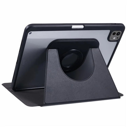 For iPad Pro 11 (2024) Case Magnetic Detachable PU Leather Stand Tablet Cover with Pen Slot