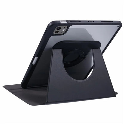 For iPad Pro 11 (2024) Case Magnetic Detachable PU Leather Stand Tablet Cover with Pen Slot