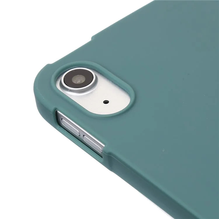 For iPad Air 11 (2024) Case Honeycomb Texture Tri-fold Stand Leather Tablet Coverish Green