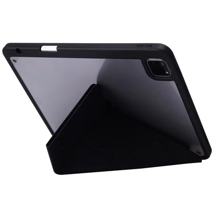 For iPad Pro 11 (2024) Case Origami Stand Leather Smart Cover with Pen Holder