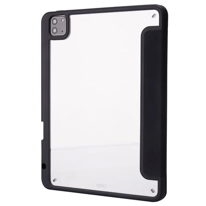 For iPad Pro 11 (2024) Case Origami Stand Leather Smart Cover with Pen Holder
