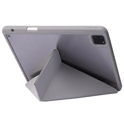 For iPad Pro 11 (2024) Case Origami Stand Leather Smart Cover with Pen Holder