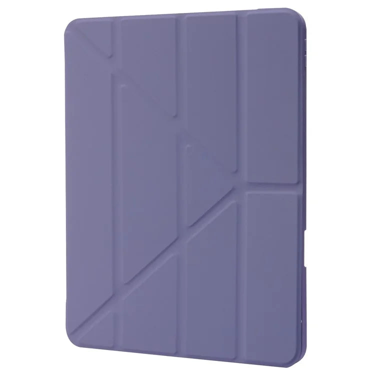 For iPad Pro 11 (2024) Case Origami Stand Leather Smart Cover with Pen Holder