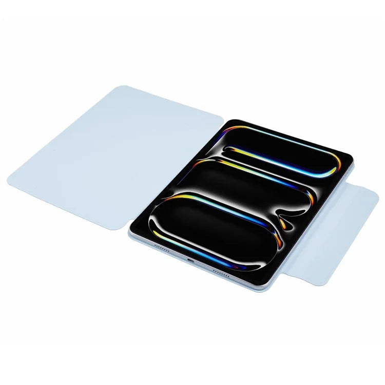 For iPad Pro 13 (2024) Tablet Cover Magnetic PU Leather Protective Case with Stand