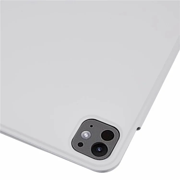 For iPad Pro 11 (2024) Tablet Cover Magnetic PU Leather Protective Case with Stand