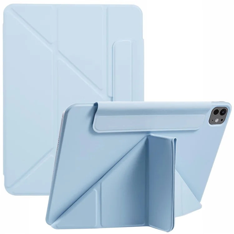 For iPad Pro 11 (2024) Tablet Cover Magnetic PU Leather Protective Case with Stand