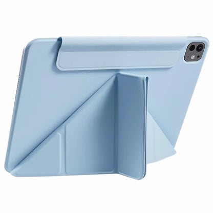 For iPad Pro 11 (2024) Tablet Cover Magnetic PU Leather Protective Case with Stand