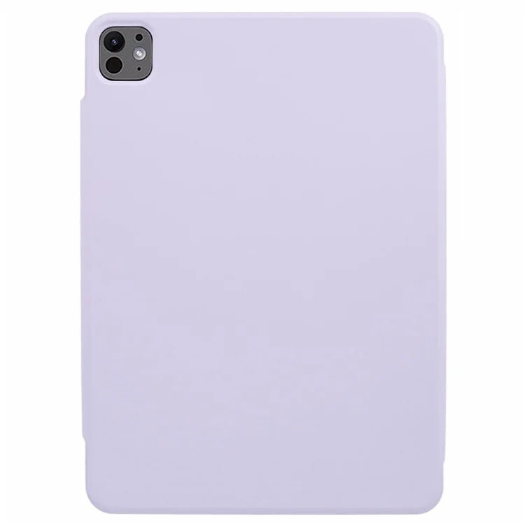 For iPad Pro 11 (2024) Tablet Cover Magnetic PU Leather Protective Case with Stand