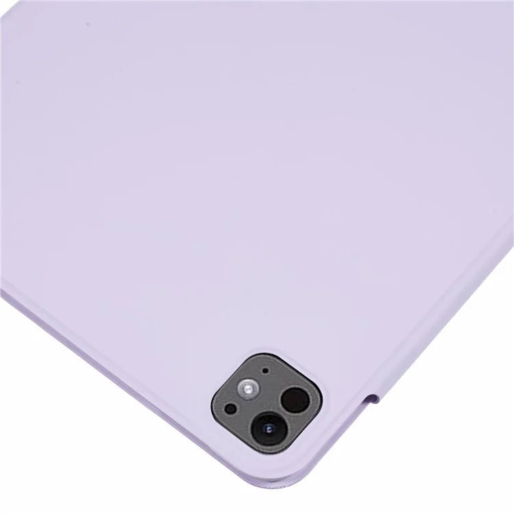 For iPad Pro 11 (2024) Tablet Cover Magnetic PU Leather Protective Case with Stand