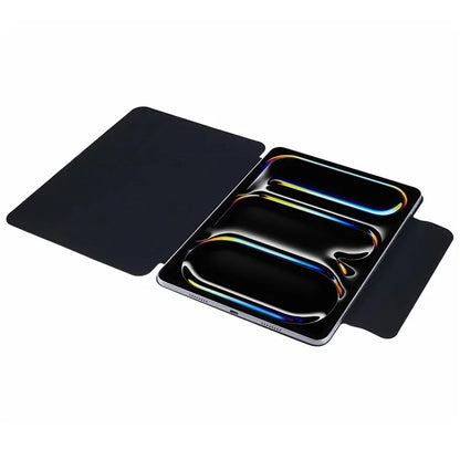 For iPad Pro 11 (2024) Tablet Cover Magnetic PU Leather Protective Case with Stand