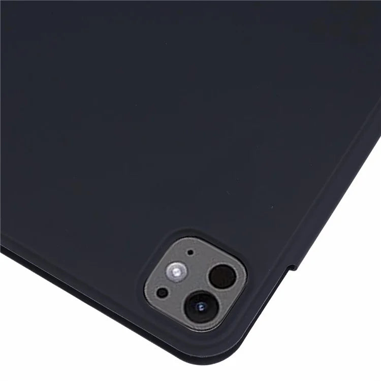 For iPad Pro 11 (2024) Tablet Cover Magnetic PU Leather Protective Case with Stand