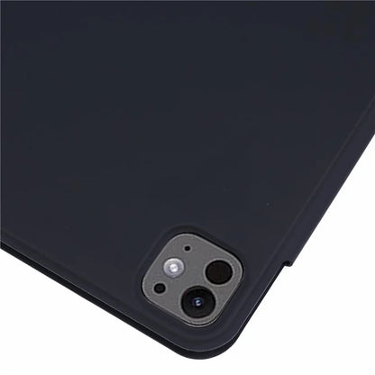 For iPad Pro 11 (2024) Tablet Cover Magnetic PU Leather Protective Case with Stand