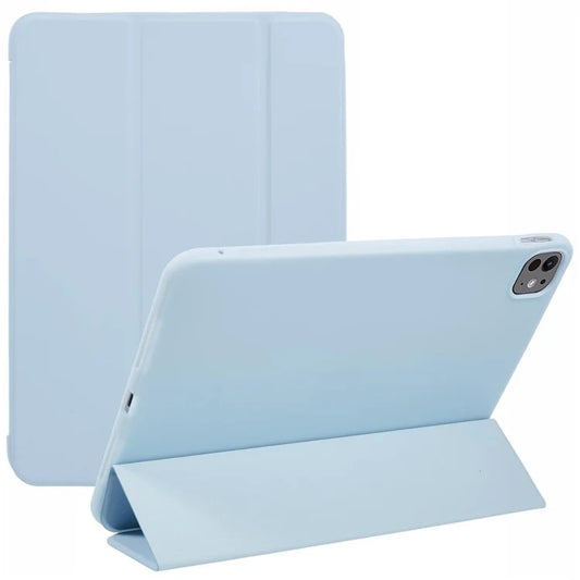 For iPad Pro 11 (2024) Case Tri-Fold Stand PU Leather + TPU Smart Cover